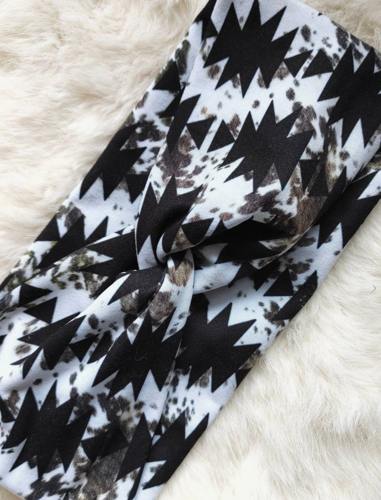 Cowhide Aztec Buttery Soft Headband