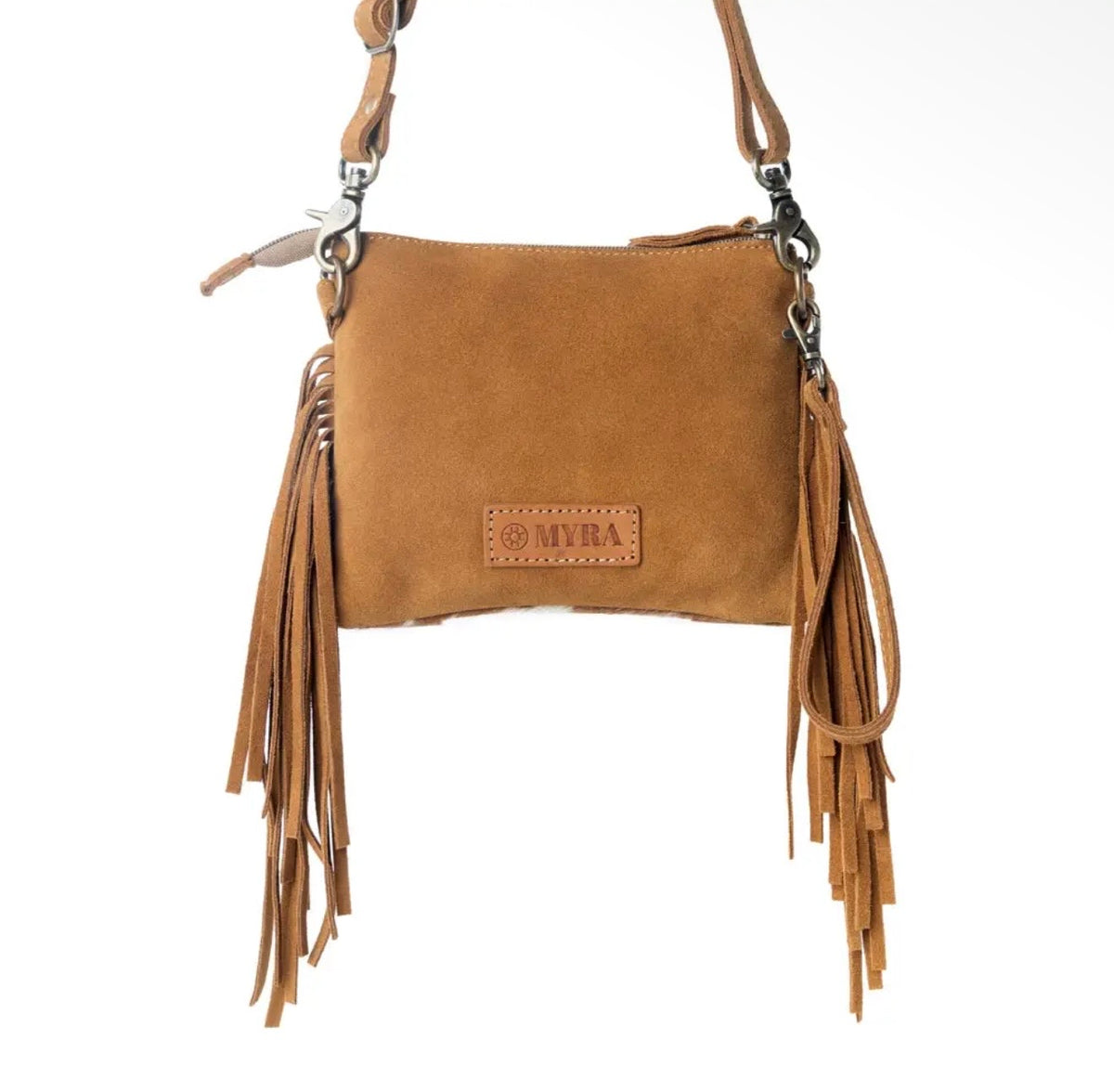 Myra bag brown hide crossbody