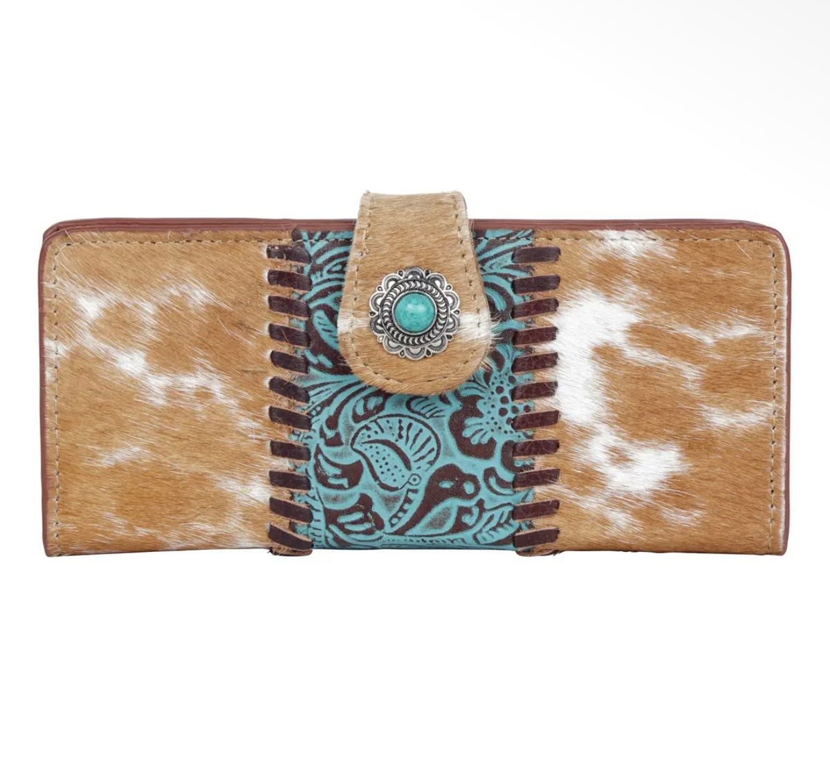 Bleu cowhide wallet