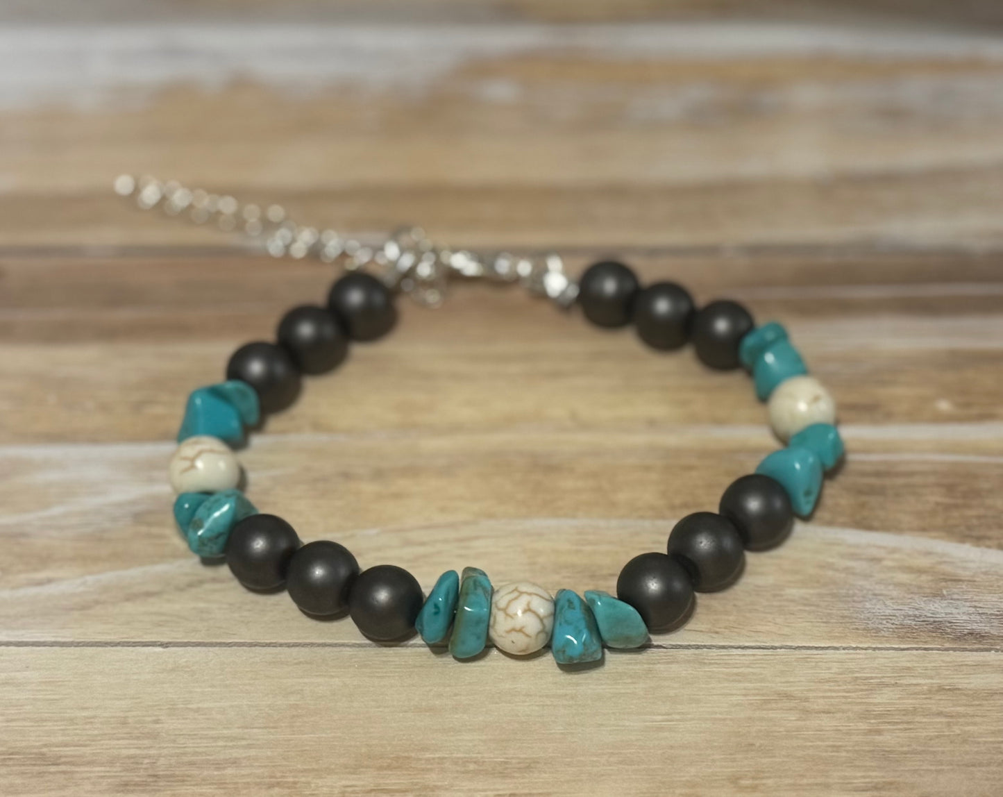 Hand beaded bracelet