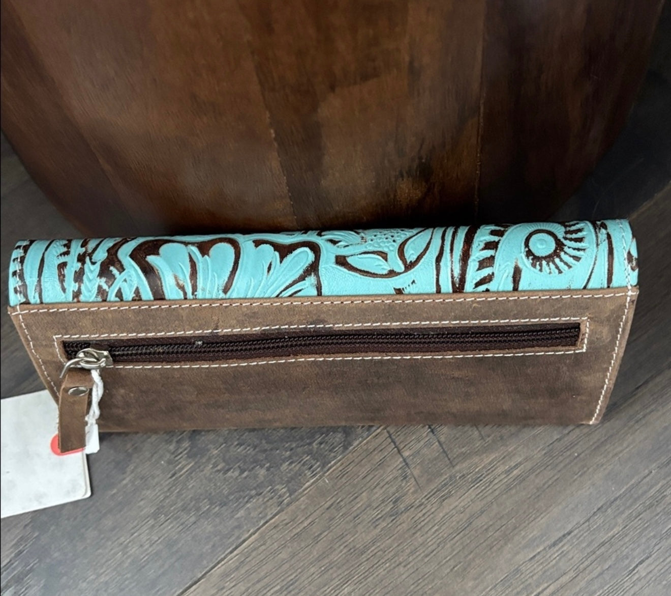American Bison Turquoise Tooled