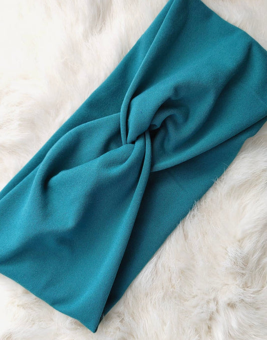 Teal Buttery Headband