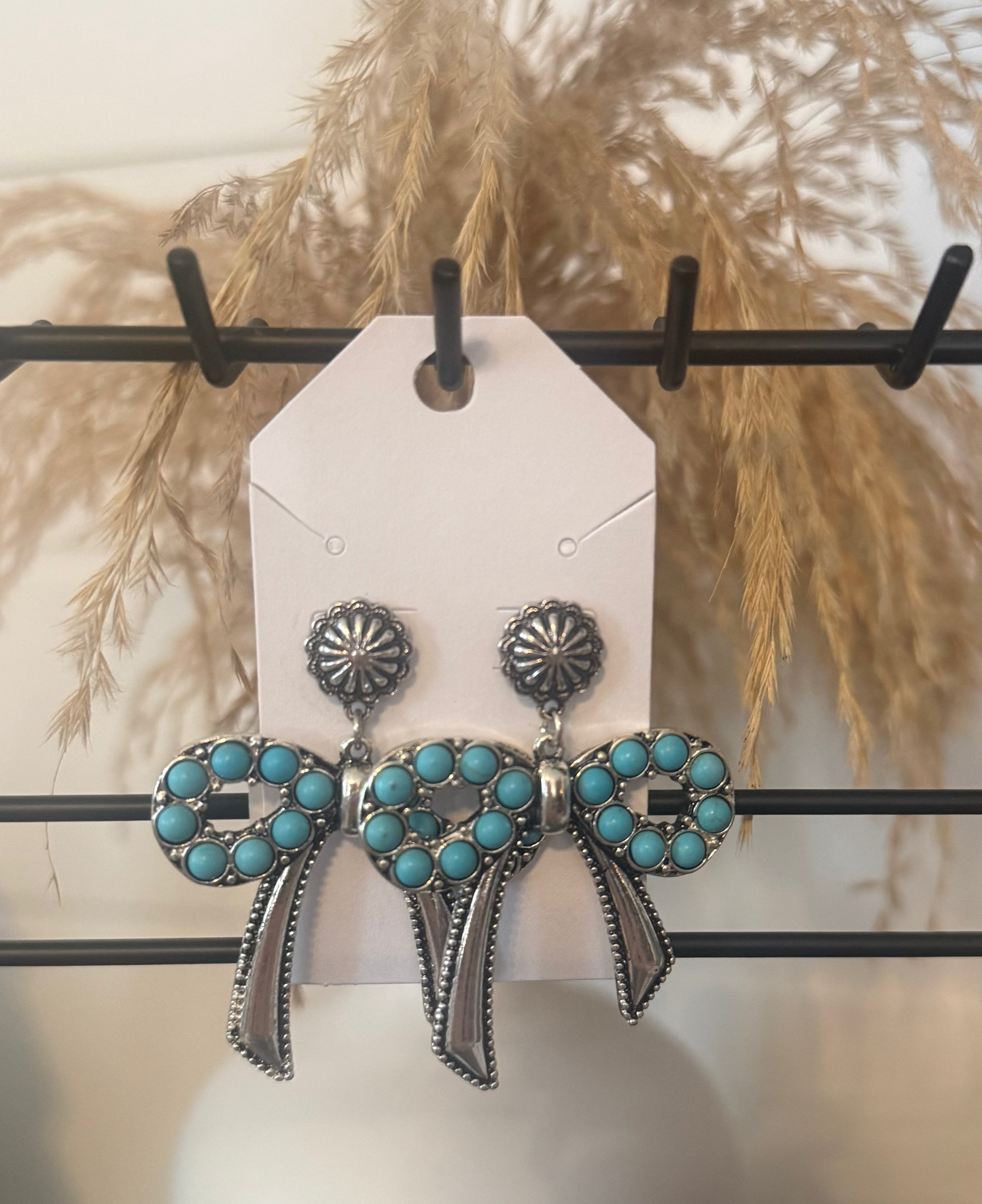 Turquoise bow Earrings