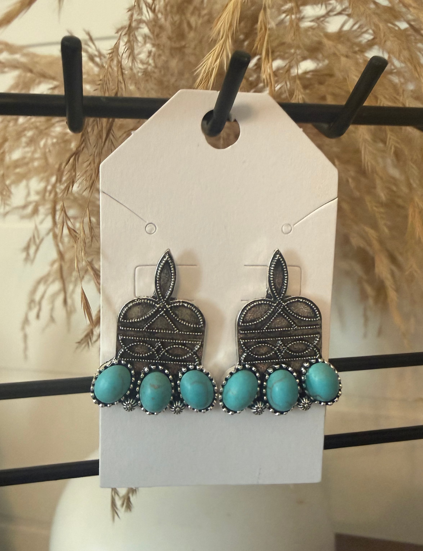 Stitched in Stone Earrings